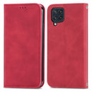 For Samsung Galaxy M32 Retro Skin Feel Business Magnetic Horizontal Flip Leather Case with Holder & Card Slots & Wallet & Photo Frame(Red)