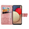 For Samsung Galaxy A03s 164mm Butterfly Love Flowers Embossed Horizontal Flip Leather Case with Holder & Card Slots & Wallet & Lanyard(Rose Gold)