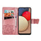 For Samsung Galaxy A03s 164mm Butterfly Love Flowers Embossed Horizontal Flip Leather Case with Holder & Card Slots & Wallet & Lanyard(Pink)
