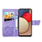 For Samsung Galaxy A03s 164mm Butterfly Love Flowers Embossed Horizontal Flip Leather Case with Holder & Card Slots & Wallet & Lanyard(Light Purple)