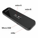 G6X Smart Real Time Voice Translator 40 Languages for Android IOS and Smartphone(Black)