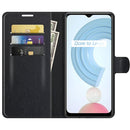 For OPPO Realme C21Y Litchi Texture Horizontal Flip Protective Case with Holder & Card Slots & Wallet(Black)
