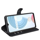 For OPPO Realme C21Y Litchi Texture Horizontal Flip Protective Case with Holder & Card Slots & Wallet(Black)