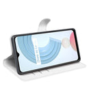 For OPPO Realme C21Y Litchi Texture Horizontal Flip Protective Case with Holder & Card Slots & Wallet(White)