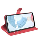 For OPPO Realme C21Y Litchi Texture Horizontal Flip Protective Case with Holder & Card Slots & Wallet(Red)
