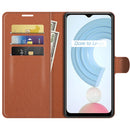 For OPPO Realme C21Y Litchi Texture Horizontal Flip Protective Case with Holder & Card Slots & Wallet(Brown)