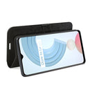 For OPPO Realme C21Y R64 Texture Single Horizontal Flip Protective Case with Holder & Card Slots & Wallet& Photo Frame(Black)
