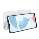 For OPPO Realme C21Y R64 Texture Single Horizontal Flip Protective Case with Holder & Card Slots & Wallet& Photo Frame(White)