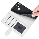 For OPPO Realme C21Y R64 Texture Single Horizontal Flip Protective Case with Holder & Card Slots & Wallet& Photo Frame(White)