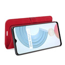 For OPPO Realme C21Y R64 Texture Single Horizontal Flip Protective Case with Holder & Card Slots & Wallet& Photo Frame(Red)