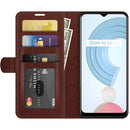 For OPPO Realme C21Y R64 Texture Single Horizontal Flip Protective Case with Holder & Card Slots & Wallet& Photo Frame(Brown)