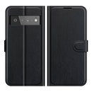 For Google Pixel 6 Pro Litchi Texture Horizontal Flip Protective Case with Holder & Card Slots & Wallet(Black)