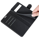 For Google Pixel 6 Pro Litchi Texture Horizontal Flip Protective Case with Holder & Card Slots & Wallet(Black)