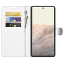 For Google Pixel 6 Pro Litchi Texture Horizontal Flip Protective Case with Holder & Card Slots & Wallet(White)