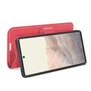 For Google Pixel 6 Pro Litchi Texture Horizontal Flip Protective Case with Holder & Card Slots & Wallet(Red)