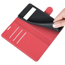 For Google Pixel 6 Pro Litchi Texture Horizontal Flip Protective Case with Holder & Card Slots & Wallet(Red)