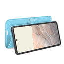 For Google Pixel 6 Pro Litchi Texture Horizontal Flip Protective Case with Holder & Card Slots & Wallet(Blue)