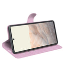 For Google Pixel 6 Pro Litchi Texture Horizontal Flip Protective Case with Holder & Card Slots & Wallet(Pink)