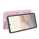 For Google Pixel 6 Pro Litchi Texture Horizontal Flip Protective Case with Holder & Card Slots & Wallet(Pink)