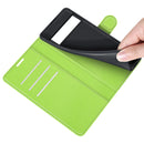For Google Pixel 6 Pro Litchi Texture Horizontal Flip Protective Case with Holder & Card Slots & Wallet(Green)
