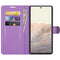 For Google Pixel 6 Pro Litchi Texture Horizontal Flip Protective Case with Holder & Card Slots & Wallet(Purple)