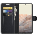 For Google Pixel 6 Litchi Texture Horizontal Flip Protective Case with Holder & Card Slots & Wallet(Black)