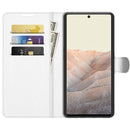 For Google Pixel 6 Litchi Texture Horizontal Flip Protective Case with Holder & Card Slots & Wallet(White)