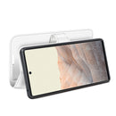For Google Pixel 6 Litchi Texture Horizontal Flip Protective Case with Holder & Card Slots & Wallet(White)