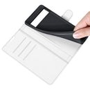 For Google Pixel 6 Litchi Texture Horizontal Flip Protective Case with Holder & Card Slots & Wallet(White)