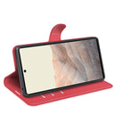 For Google Pixel 6 Litchi Texture Horizontal Flip Protective Case with Holder & Card Slots & Wallet(Red)