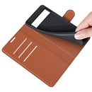 For Google Pixel 6 Litchi Texture Horizontal Flip Protective Case with Holder & Card Slots & Wallet(Brown)