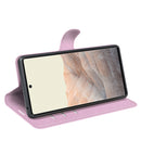 For Google Pixel 6 Litchi Texture Horizontal Flip Protective Case with Holder & Card Slots & Wallet(Pink)