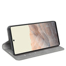 For Google Pixel 6 Retro-skin Business Magnetic Suction Leather Case with Holder & Card Slots & Wallet(Grey)