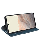 For Google Pixel 6 Retro-skin Business Magnetic Suction Leather Case with Holder & Card Slots & Wallet(Dark Blue)