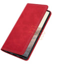 For Google Pixel 6 Retro-skin Business Magnetic Suction Leather Case with Holder & Card Slots & Wallet(Red)