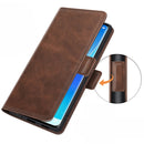 For OPPO Reno6 Pro 5G Dual-side Magnetic Buckle Horizontal Flip Leather Case with Holder & Card Slots & Wallet(Brown)