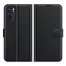For OPPO Reno6 5G Litchi Texture Horizontal Flip Protective Case with Holder & Card Slots & Wallet(Black)