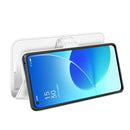 For OPPO Reno6 5G Litchi Texture Horizontal Flip Protective Case with Holder & Card Slots & Wallet(White)