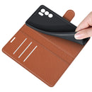 For OPPO Reno6 5G Litchi Texture Horizontal Flip Protective Case with Holder & Card Slots & Wallet(Brown)
