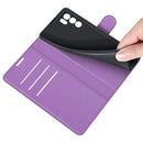 For OPPO Reno6 5G Litchi Texture Horizontal Flip Protective Case with Holder & Card Slots & Wallet(Purple)