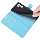For OPPO Reno6 5G Litchi Texture Horizontal Flip Protective Case with Holder & Card Slots & Wallet(Blue)