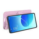 For OPPO Reno6 5G Litchi Texture Horizontal Flip Protective Case with Holder & Card Slots & Wallet(Pink)