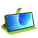 For OPPO Reno6 5G Litchi Texture Horizontal Flip Protective Case with Holder & Card Slots & Wallet(Green)