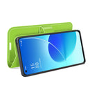 For OPPO Reno6 5G Litchi Texture Horizontal Flip Protective Case with Holder & Card Slots & Wallet(Green)