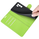 For OPPO Reno6 5G Litchi Texture Horizontal Flip Protective Case with Holder & Card Slots & Wallet(Green)