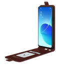 For OPPO Reno6 5G R64 Texture Single Vertical Flip Leather Protective Case with Card Slots & Photo Frame(Brown)