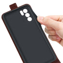 For OPPO Reno6 5G R64 Texture Single Vertical Flip Leather Protective Case with Card Slots & Photo Frame(Brown)