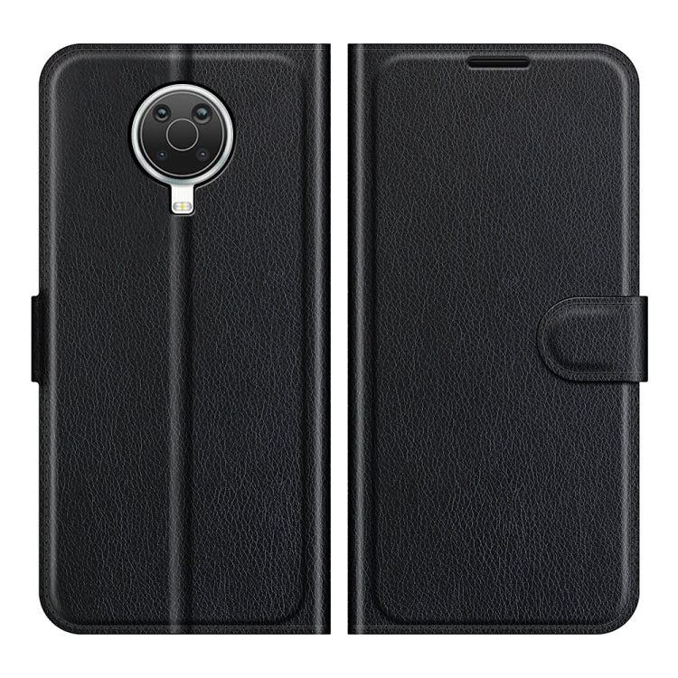 For Nokia G10/G20 Litchi Texture Horizontal Flip Protective Case with Holder & Card Slots & Wallet(Black)