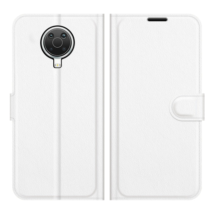 For Nokia G10/G20 Litchi Texture Horizontal Flip Protective Case with Holder & Card Slots & Wallet(White)