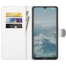 For Nokia G10/G20 Litchi Texture Horizontal Flip Protective Case with Holder & Card Slots & Wallet(White)